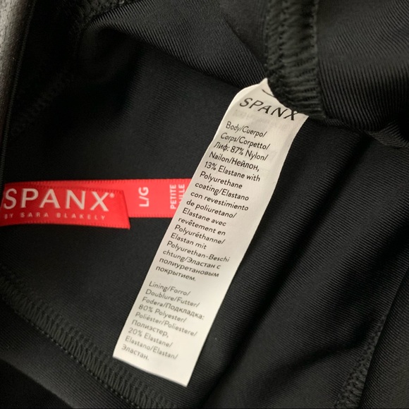 NWT SPANX Black Faux Leather Leggings - Picture 8 of 8